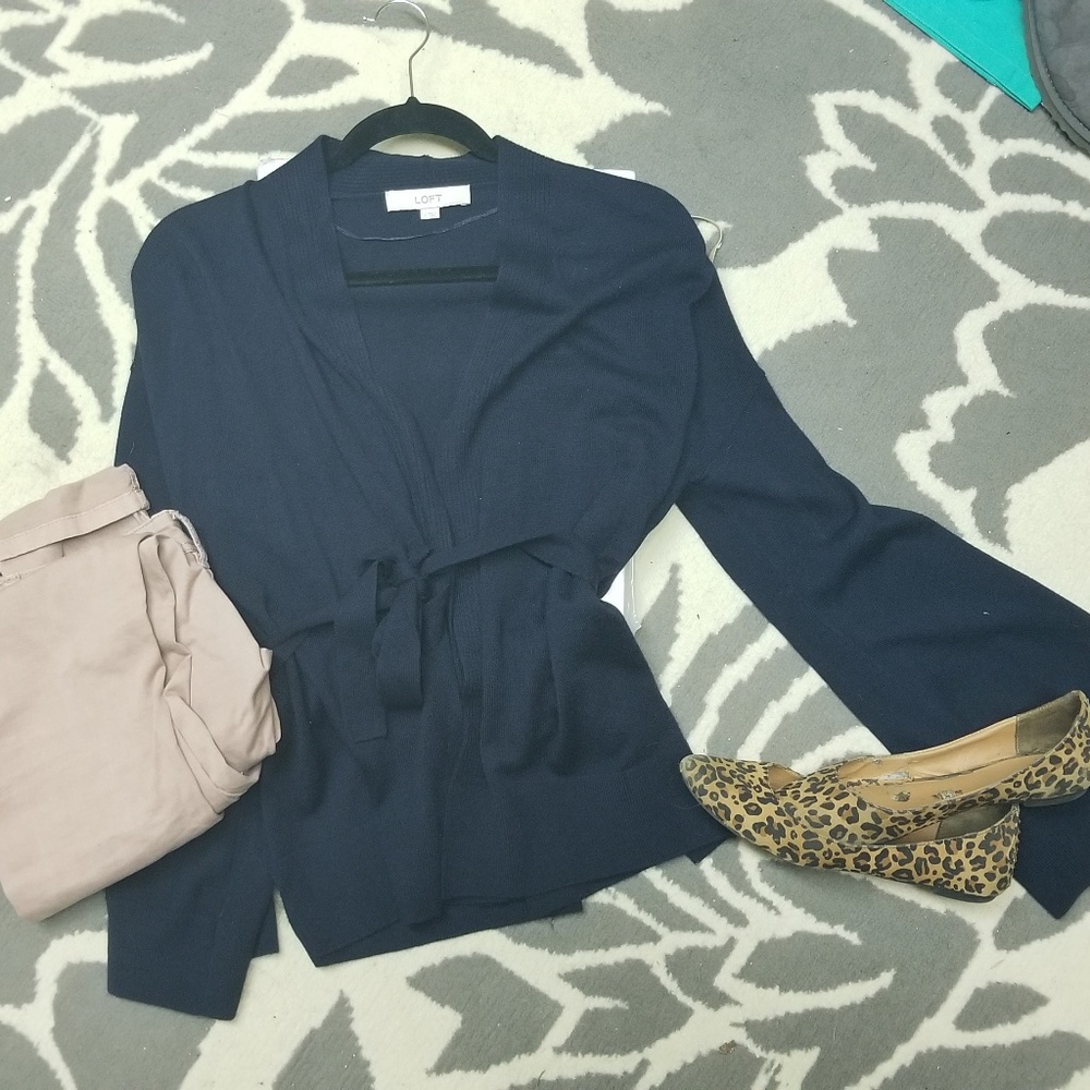 Loft Tie at Waist Blouse